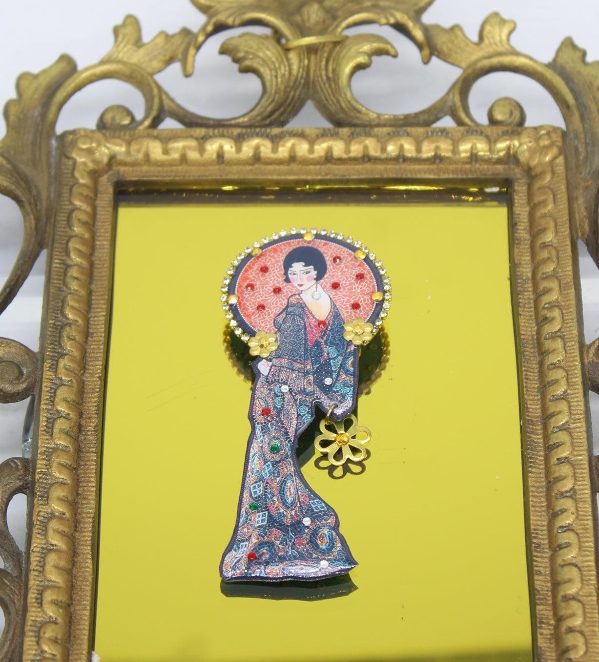 Art Deco Brooch Handmade UK Lady
