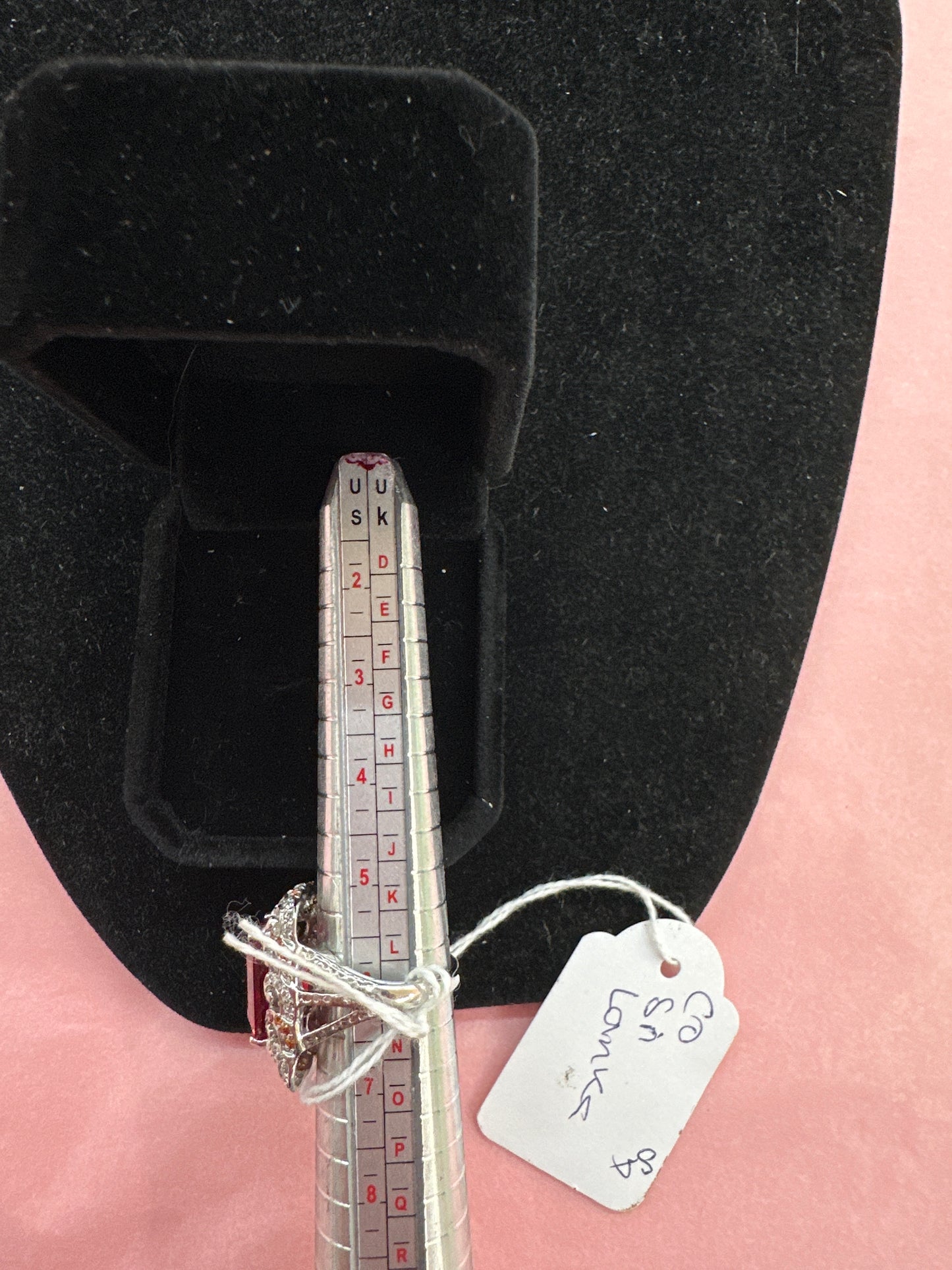 925 Silver, Pink Spinel and pink Tourmaline