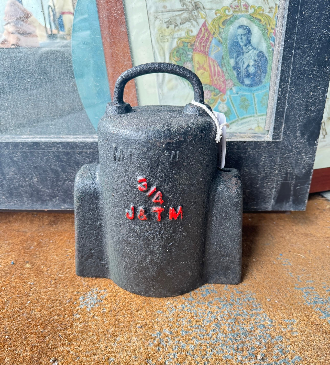Vintage Water Meter Cover/ Doorstop
