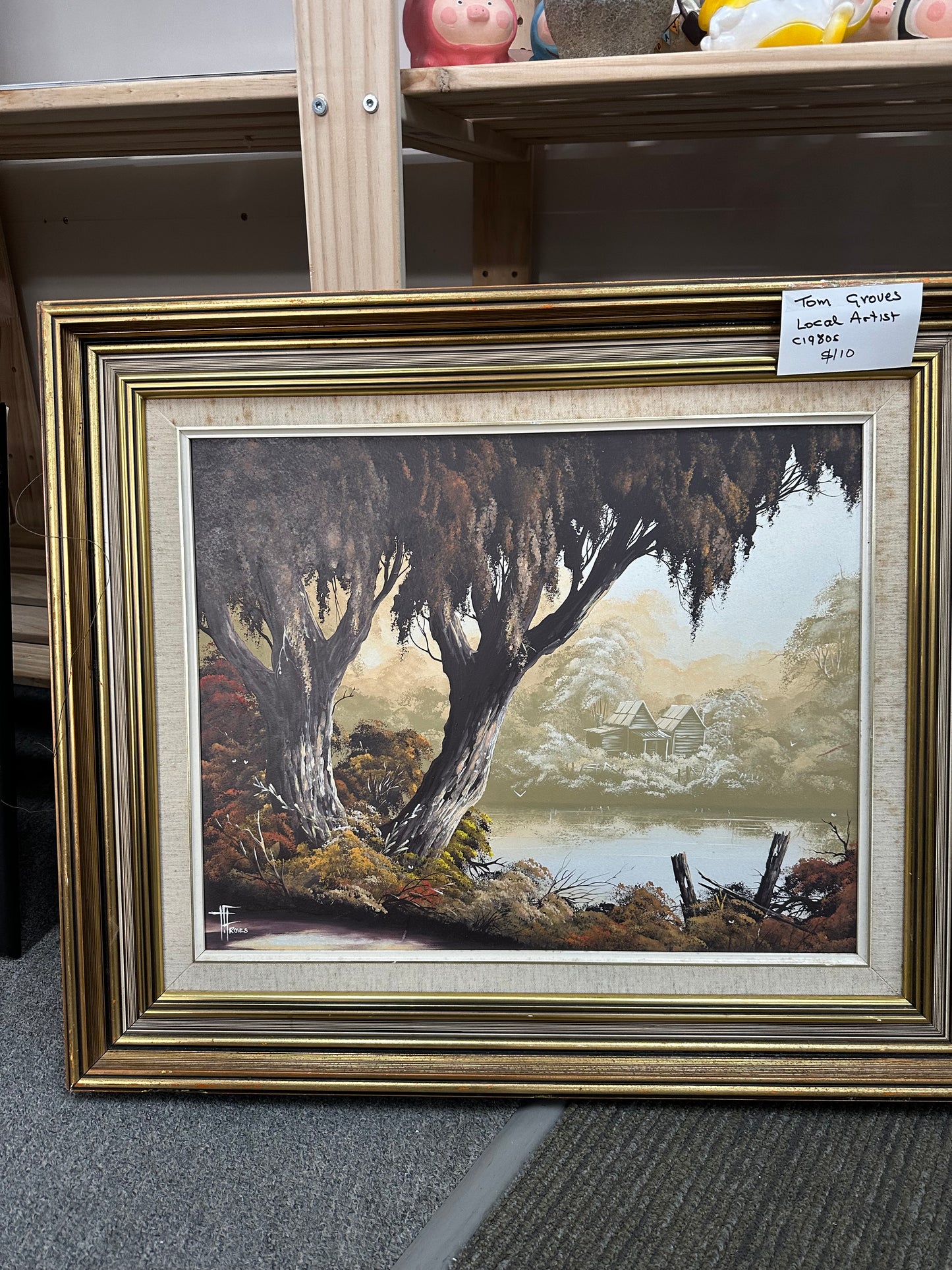 68cm*60cm Signed Tom Groves C 1980s