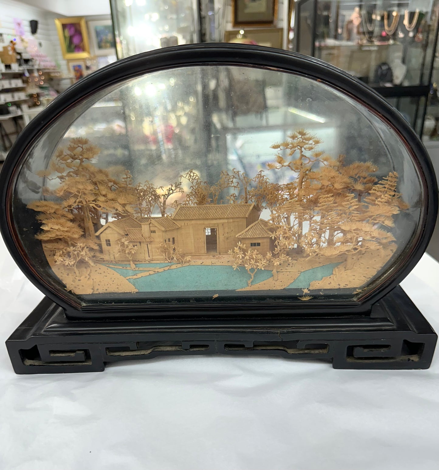 Chinese Cork Art, Diorama, Handcrafted