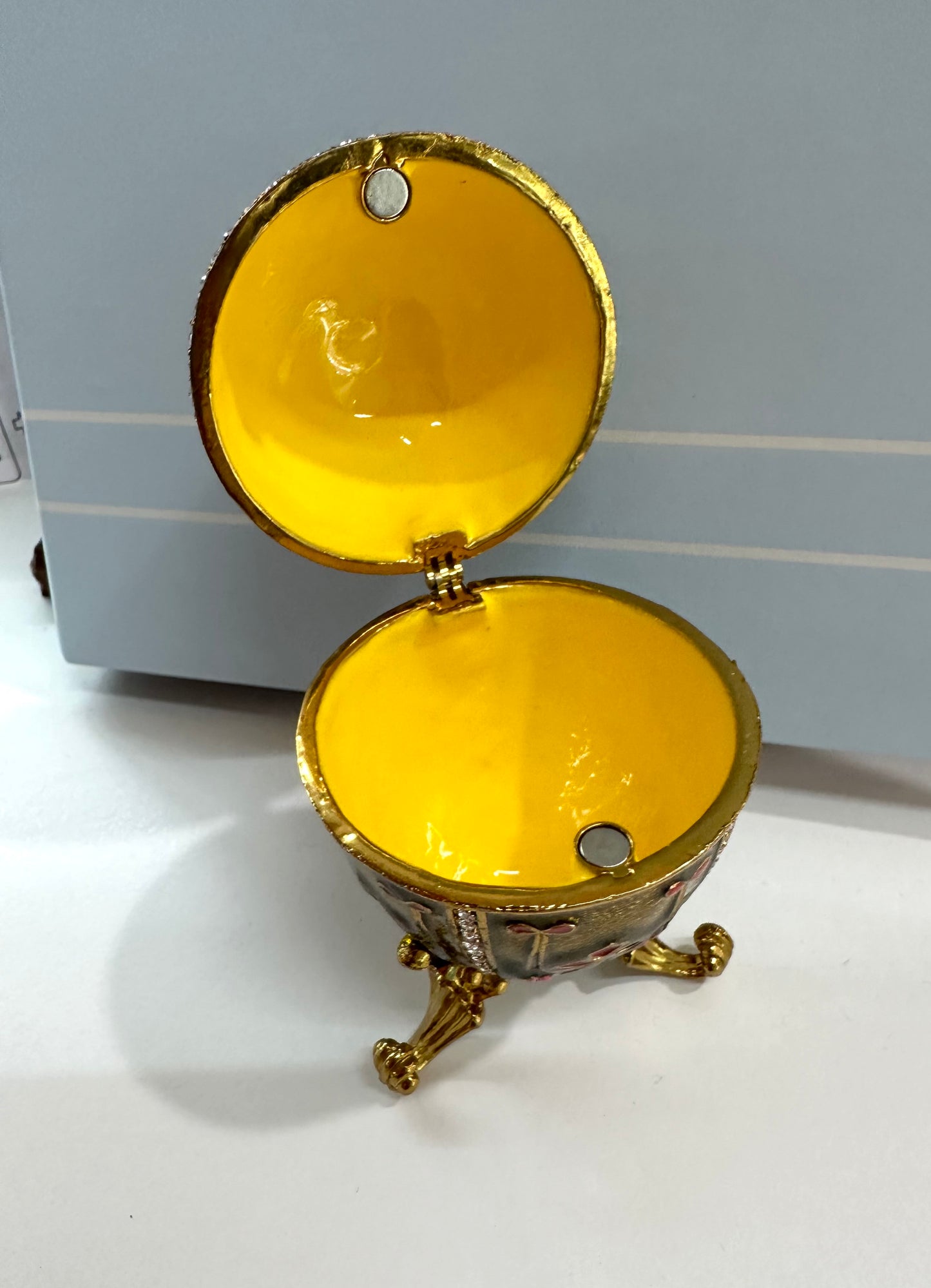 Golden Egg Trinket Box