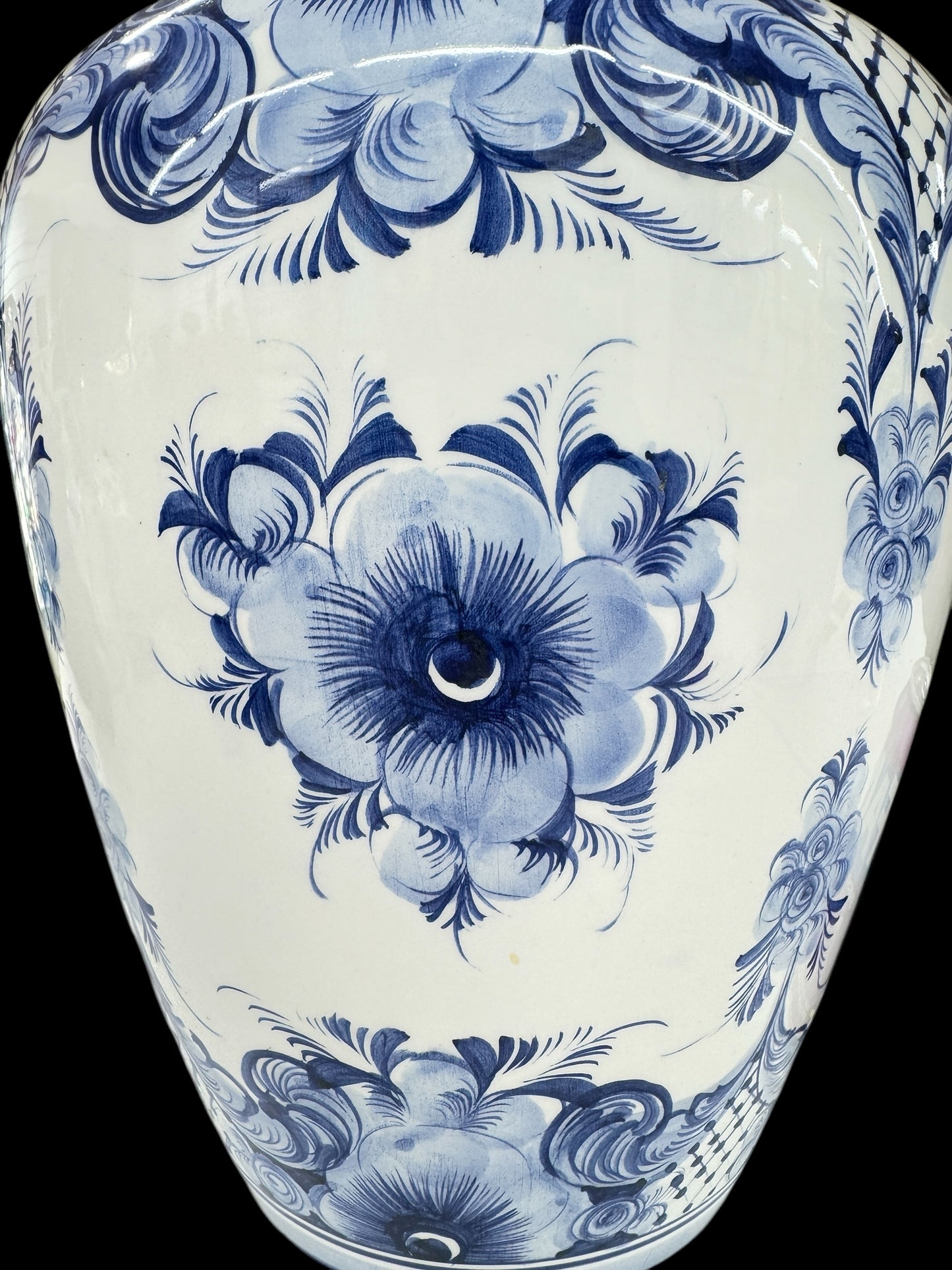 Large Portuguese Vase IN Blue and White , Fario & Bento