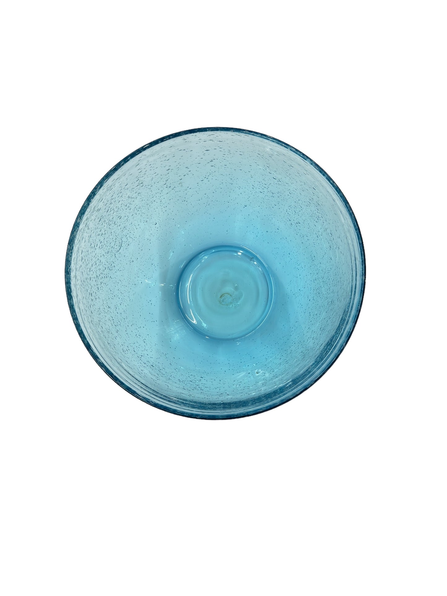 Turquoise Blue Glass Bowl