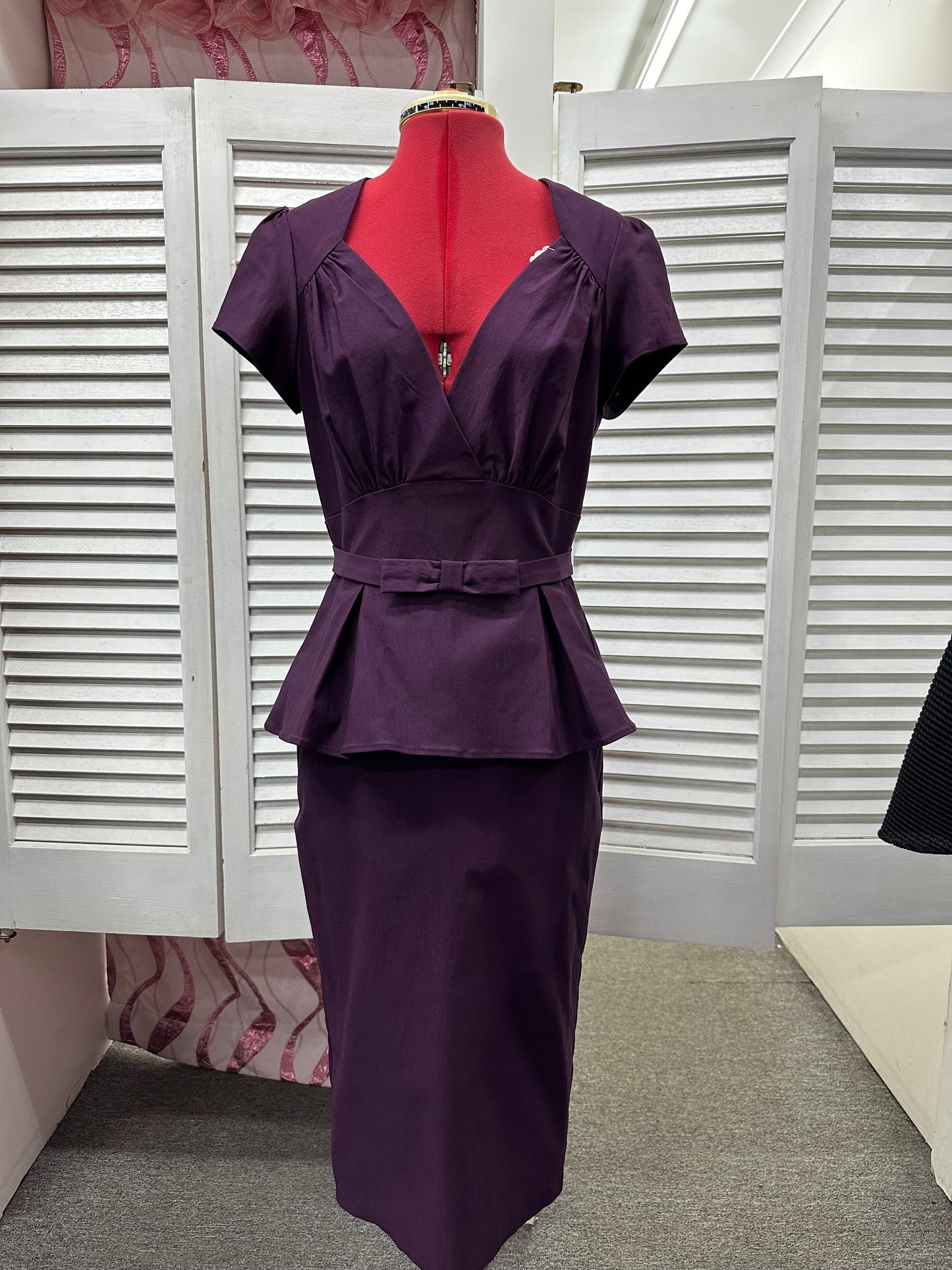 Plum Stanny Pin Up Dress with Tags