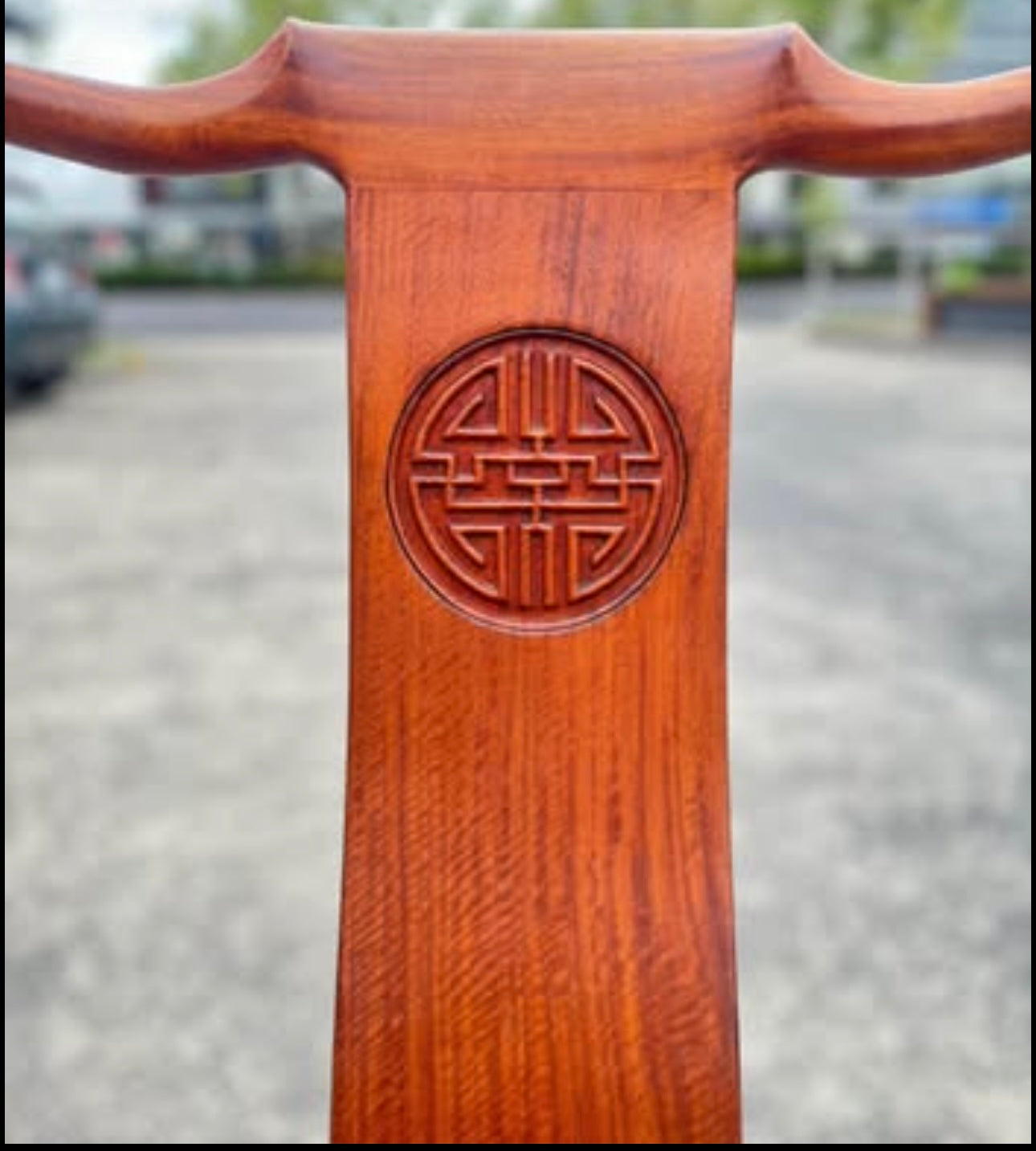 Rosewood Chinese Longevity Arm Chair