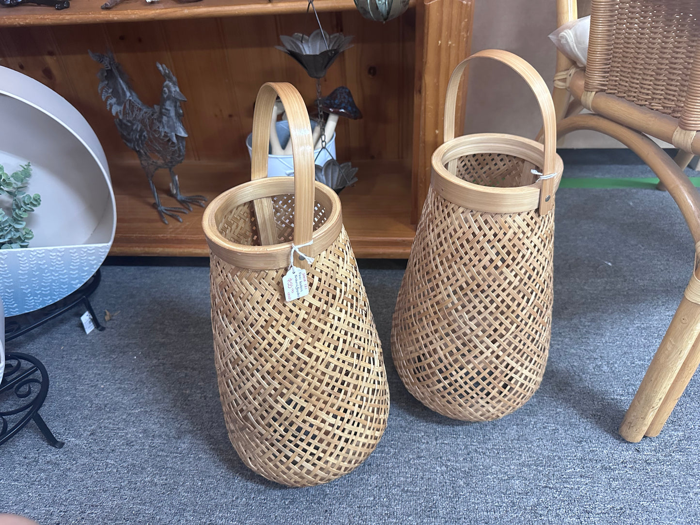 Natural Bamboo Floor Lantern