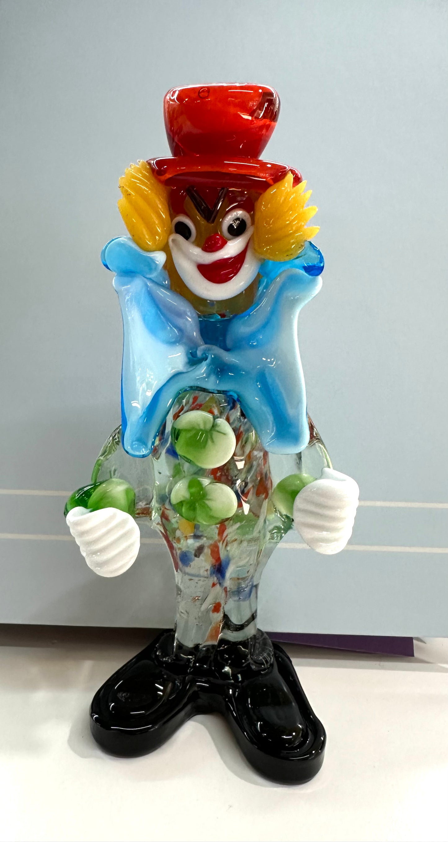 Murano Blue Collar Clown