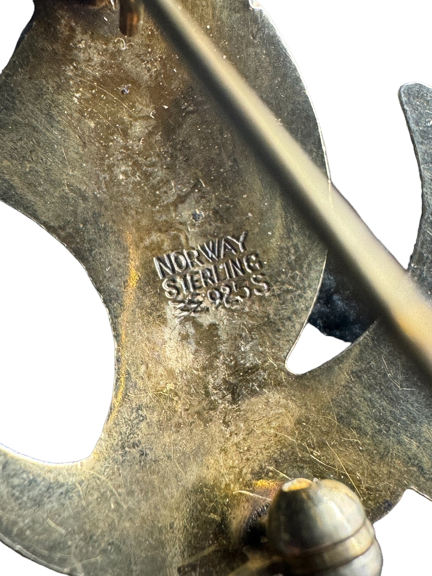 Norwegian Designer Aksel Holmsen Sterling Silver Brooch