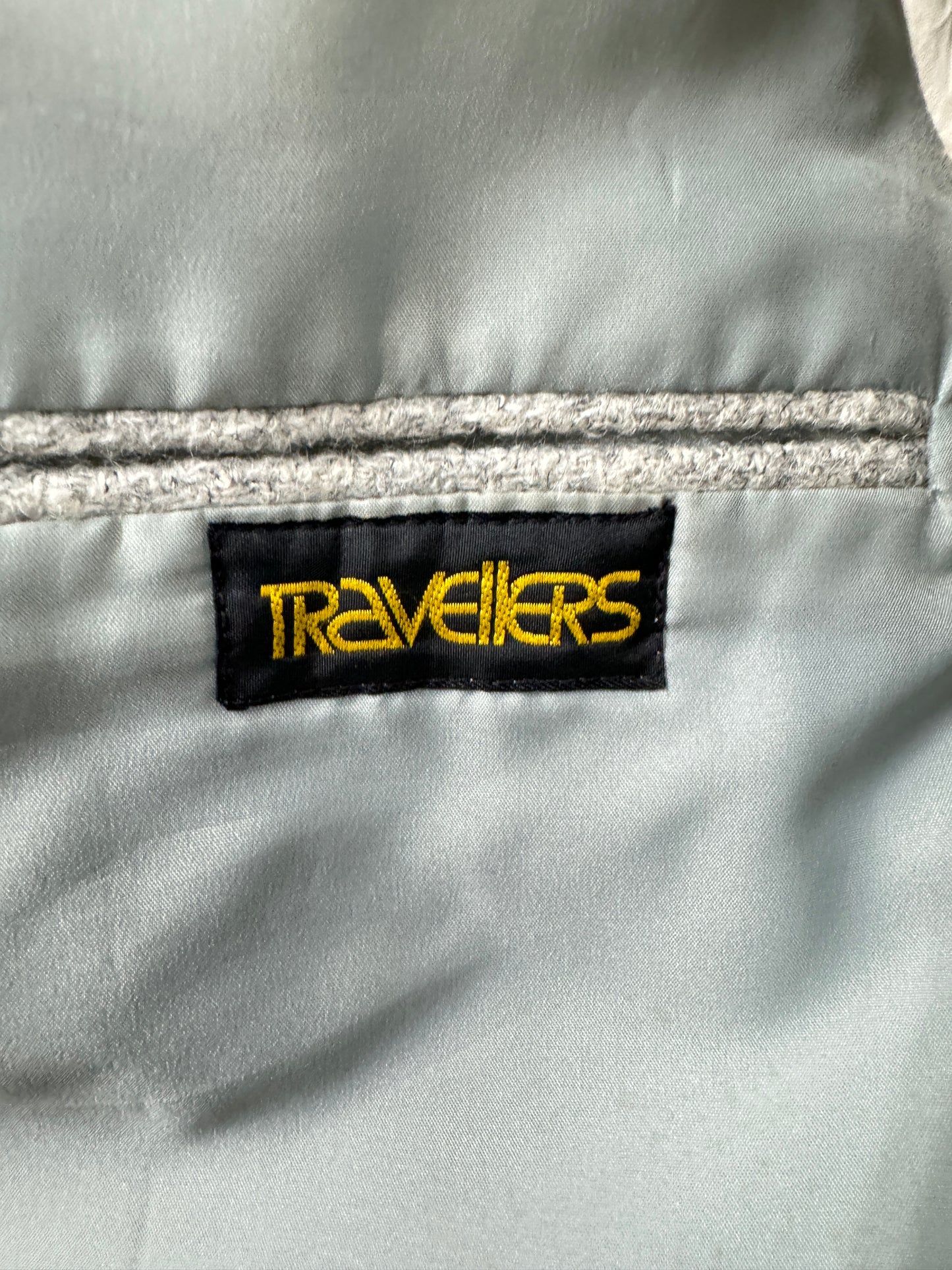 Travellers Label Grey Wool Quality Sports Coat