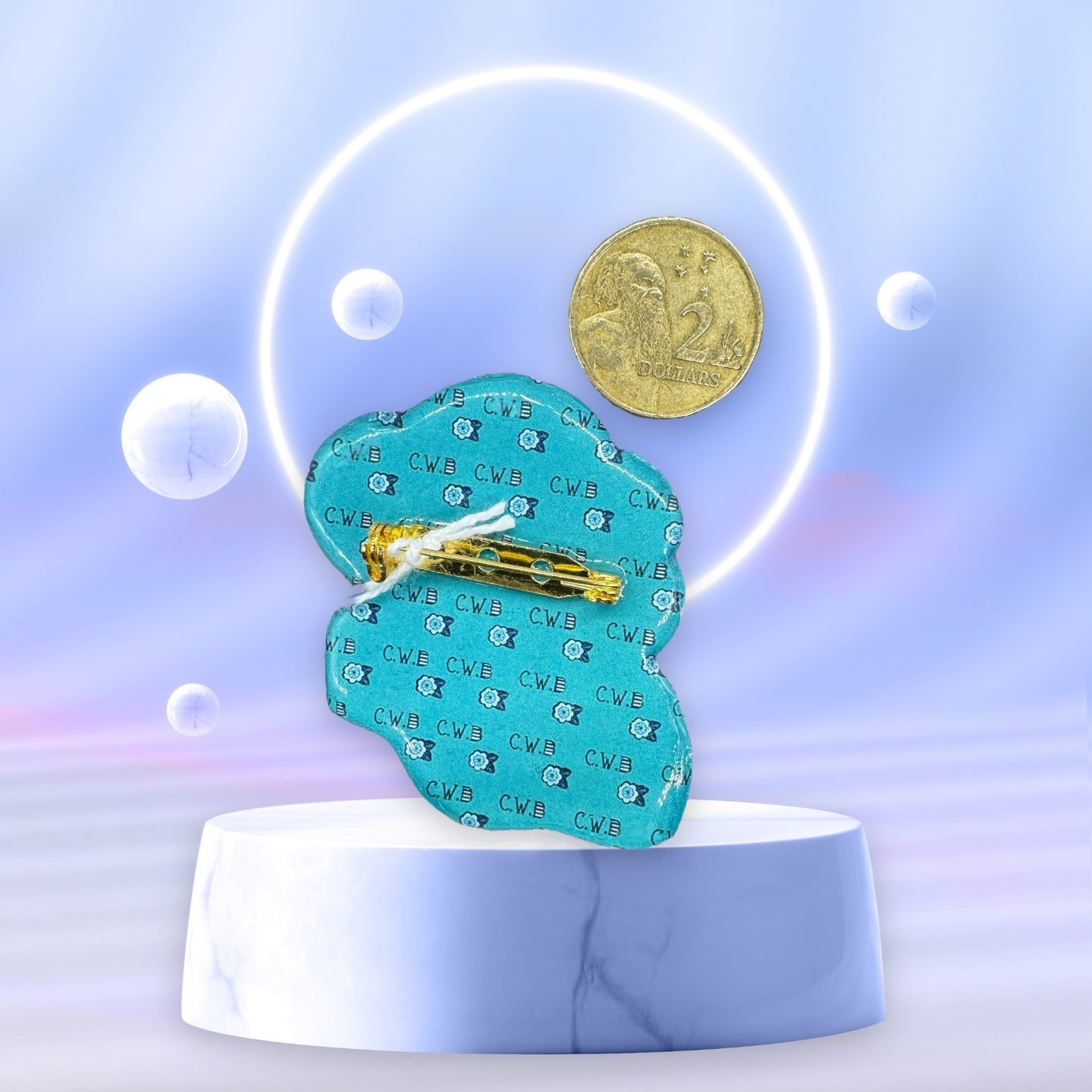 Hand Made Lady Head Brooch by Cat Walk UK