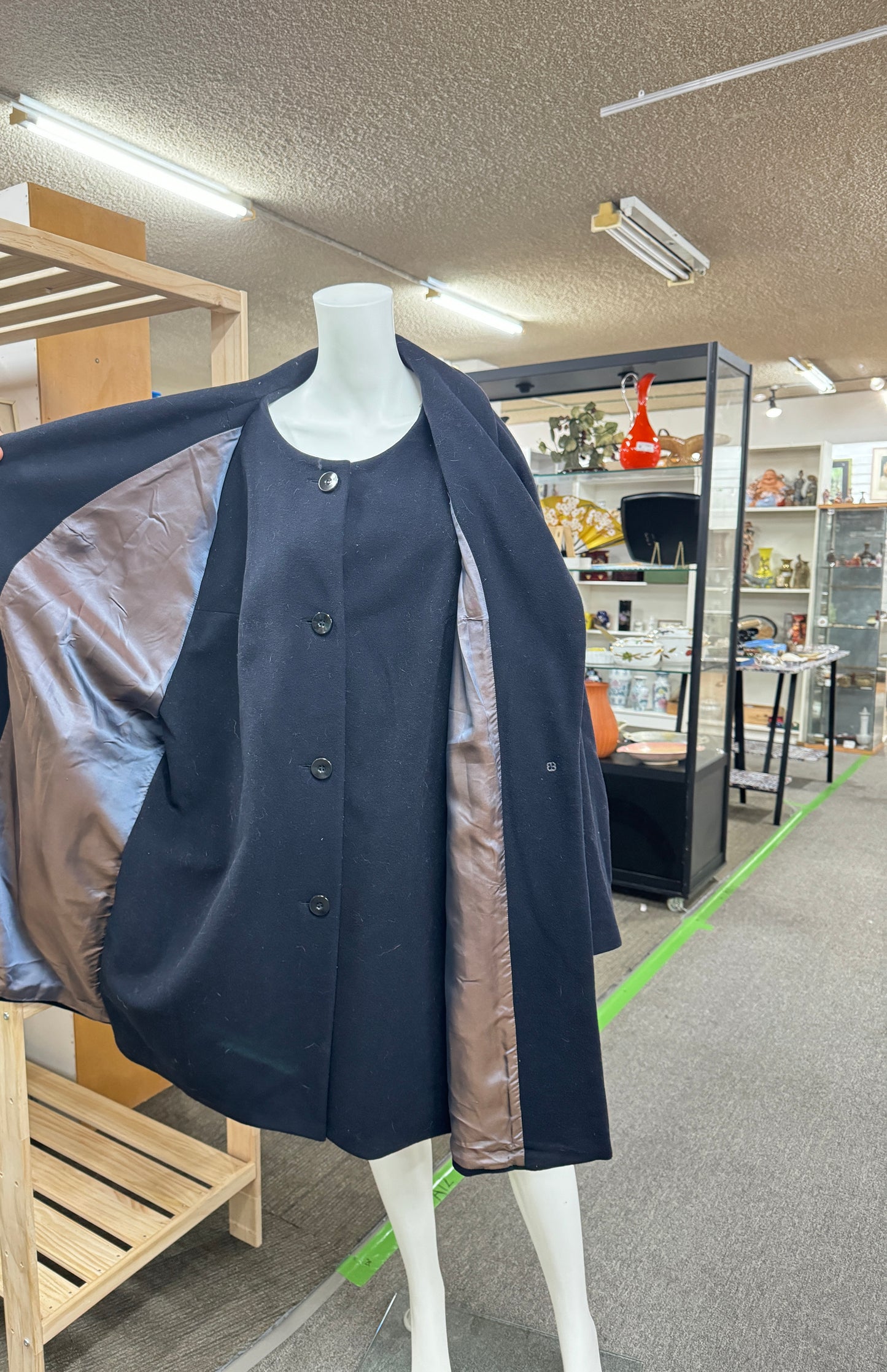 Vintage 1960s Wool Overcoat