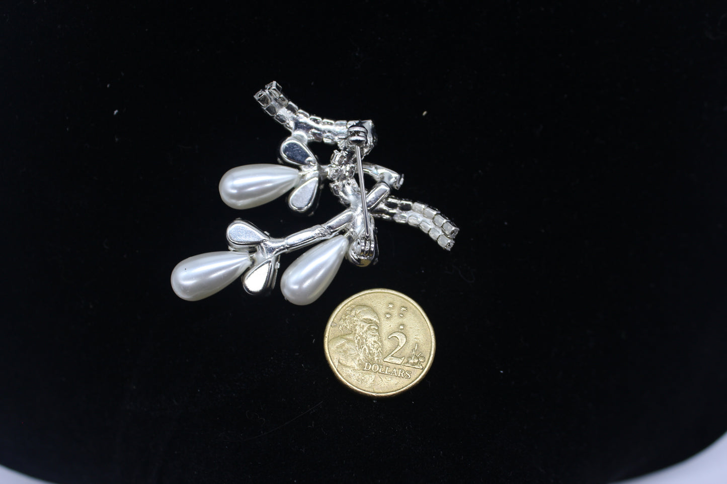1969s USA Rhinestone + Faux Pearls