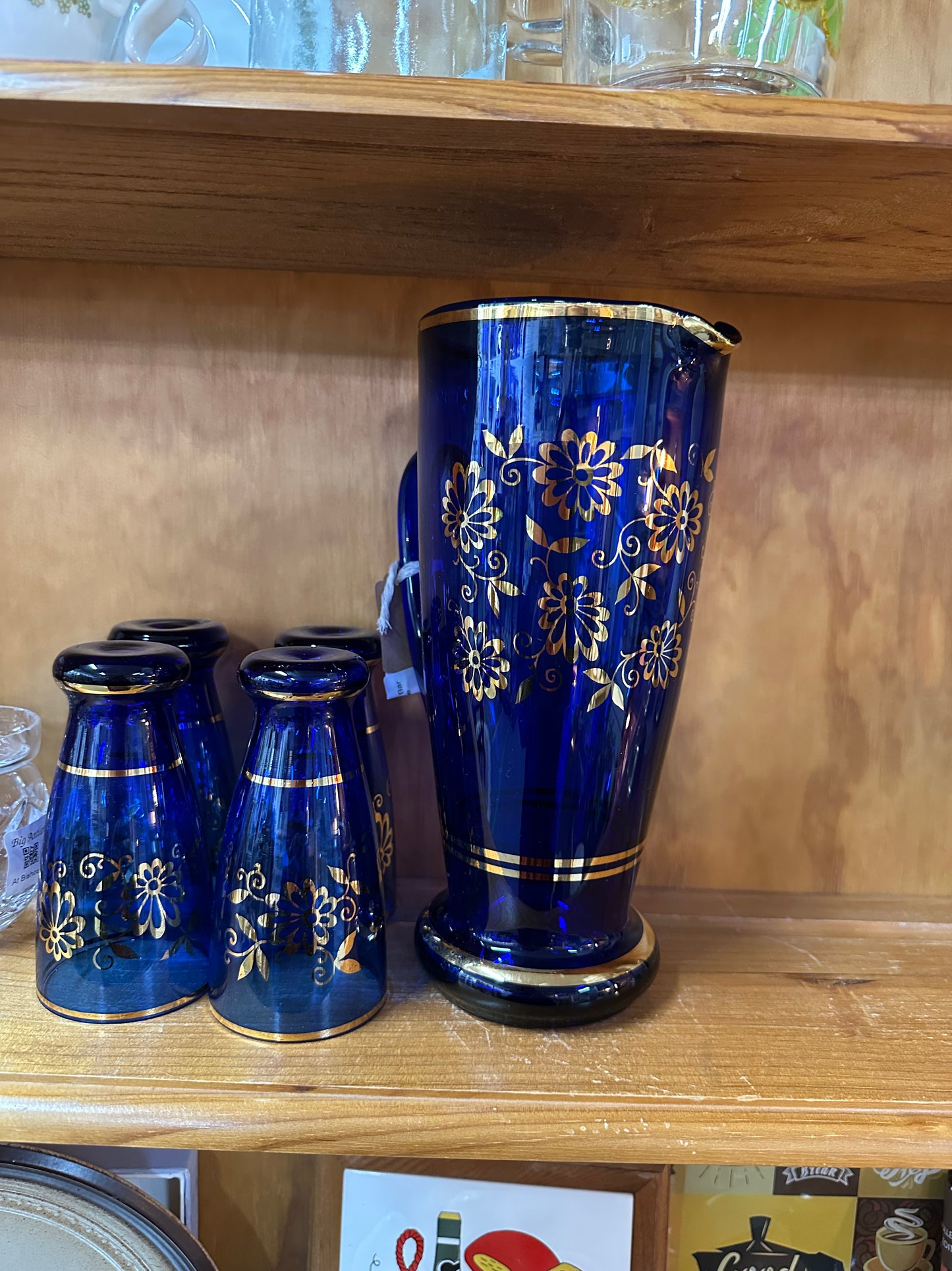 Bohemian Blue Bar Set -5 Piece