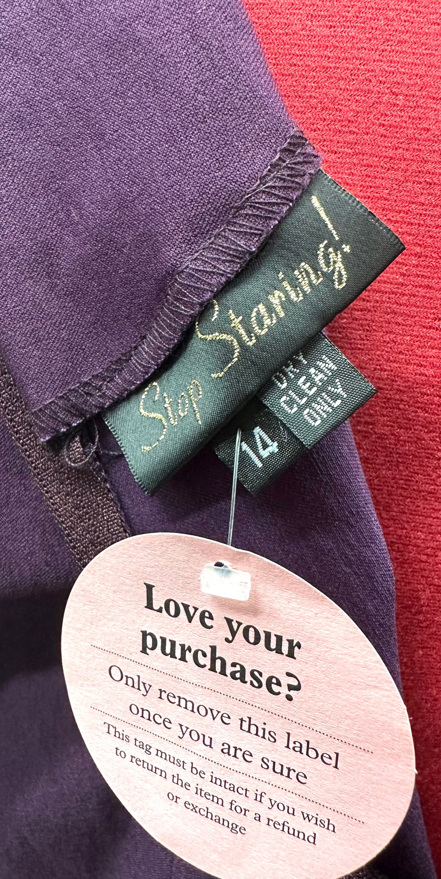 Plum Stanny Pin Up Dress with Tags