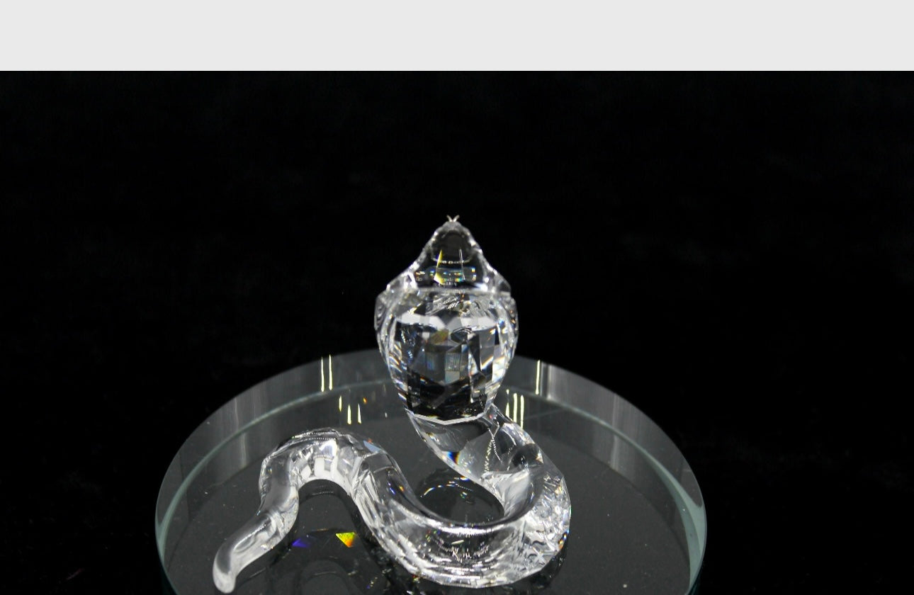 Retired 2004 Swarovski Cobra Figurine,W/t Original Box