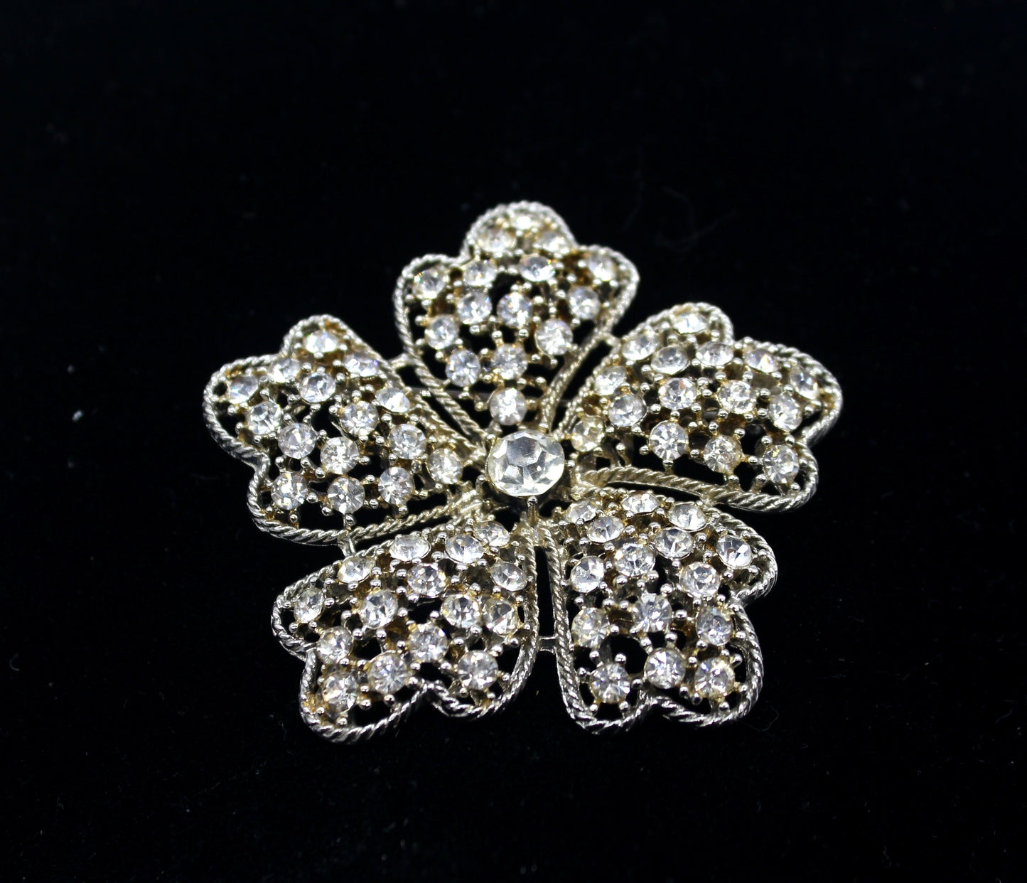 1950s USA Rhinestone Brooch