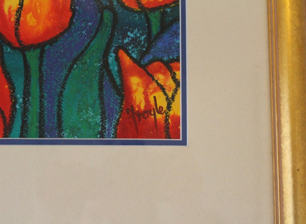 Signed Painting Tulip