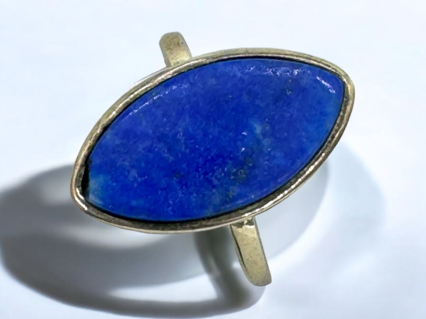 925 Sterling Silver Lapis Ring, size 17