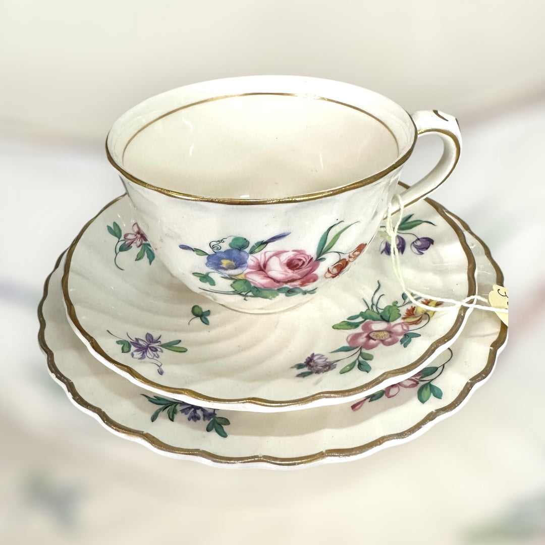 Clarice Cliff Olde Bristol Porcelain Trio By Duvivier