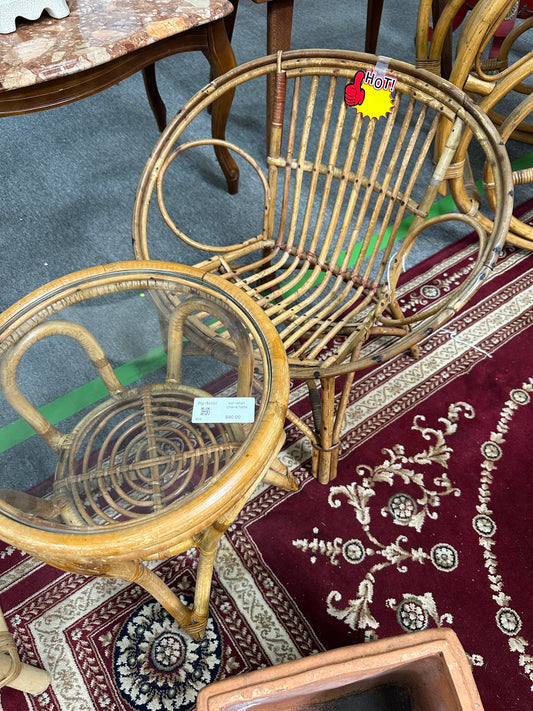 kid rattan chair&Table