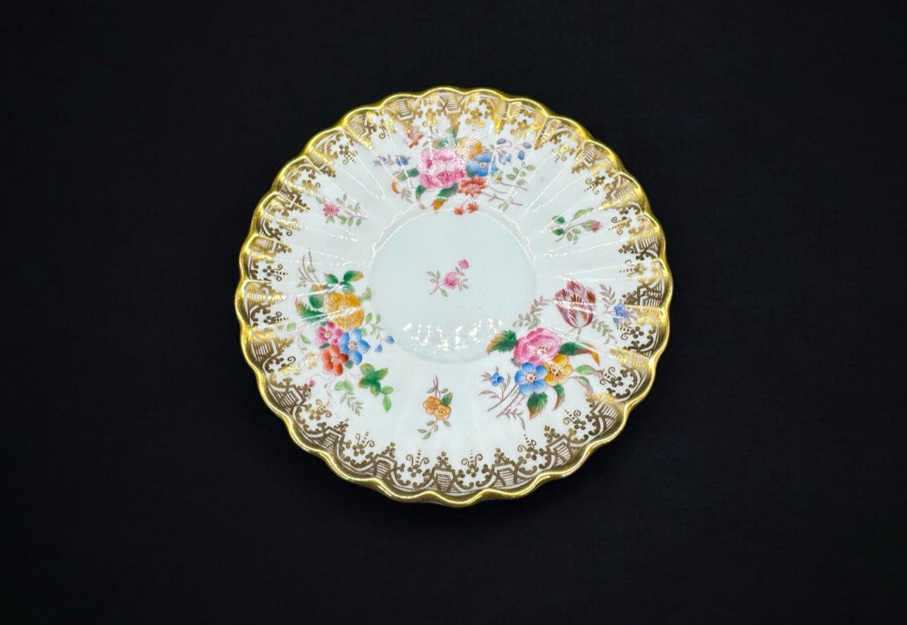 Rare 19th Copeland Spode Trio , Hand Painted