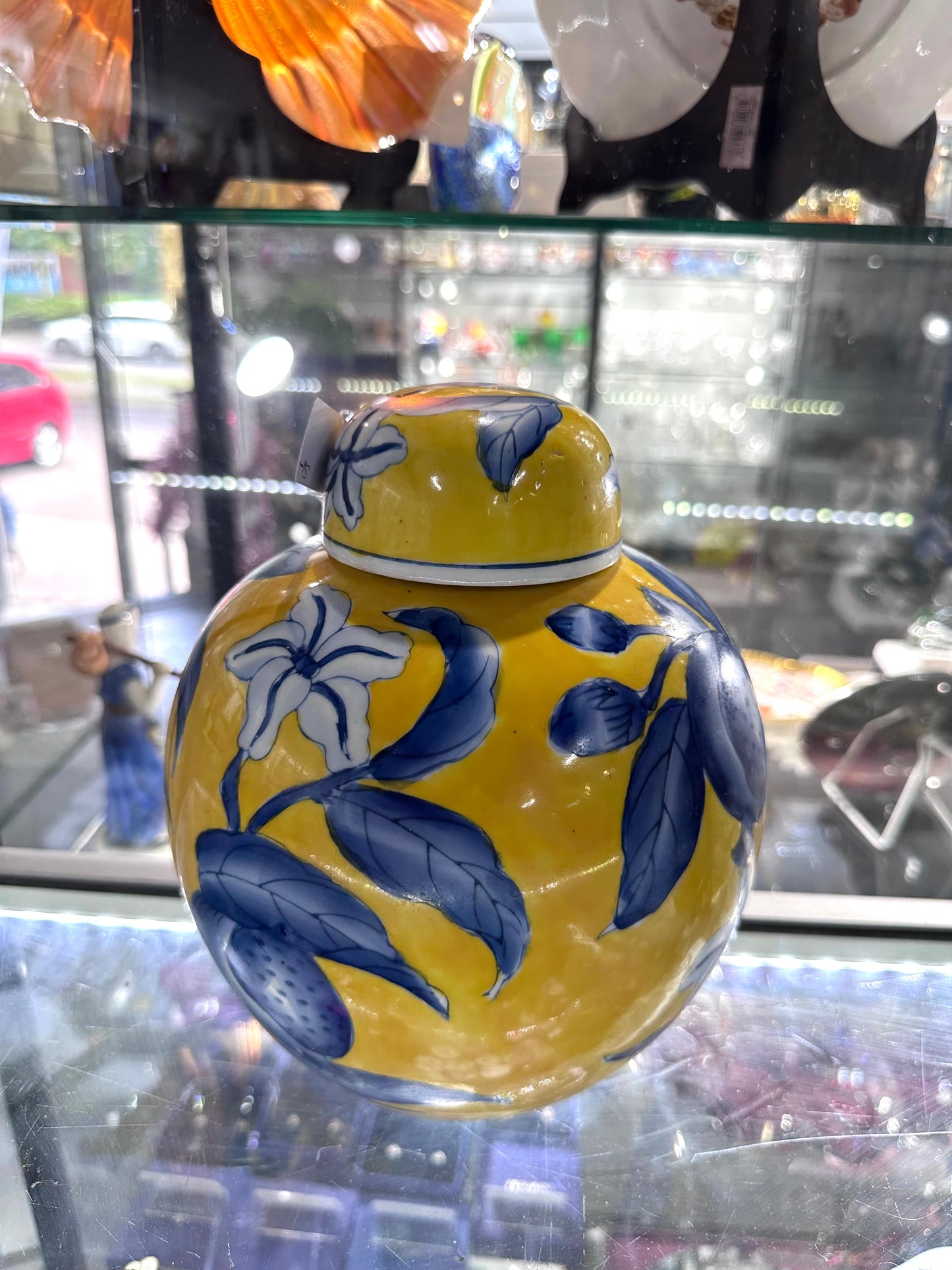 Ginger Jar Yellow + Blue