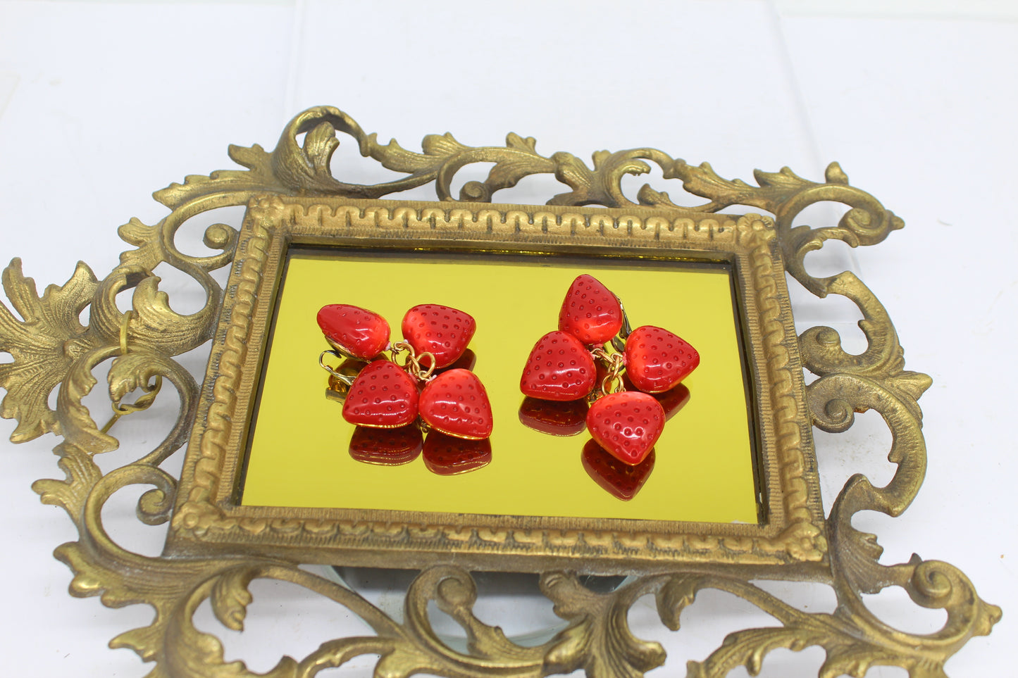 Strawberry Necklace and Earrings