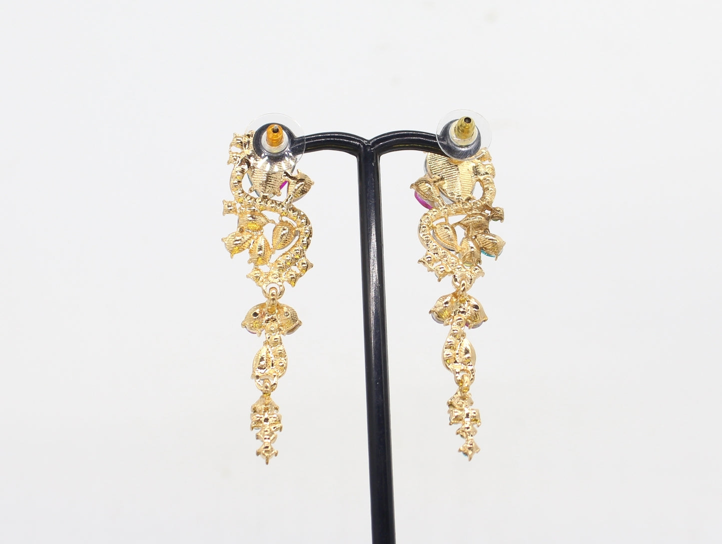 Colourful Rhinestone Drop Earrings