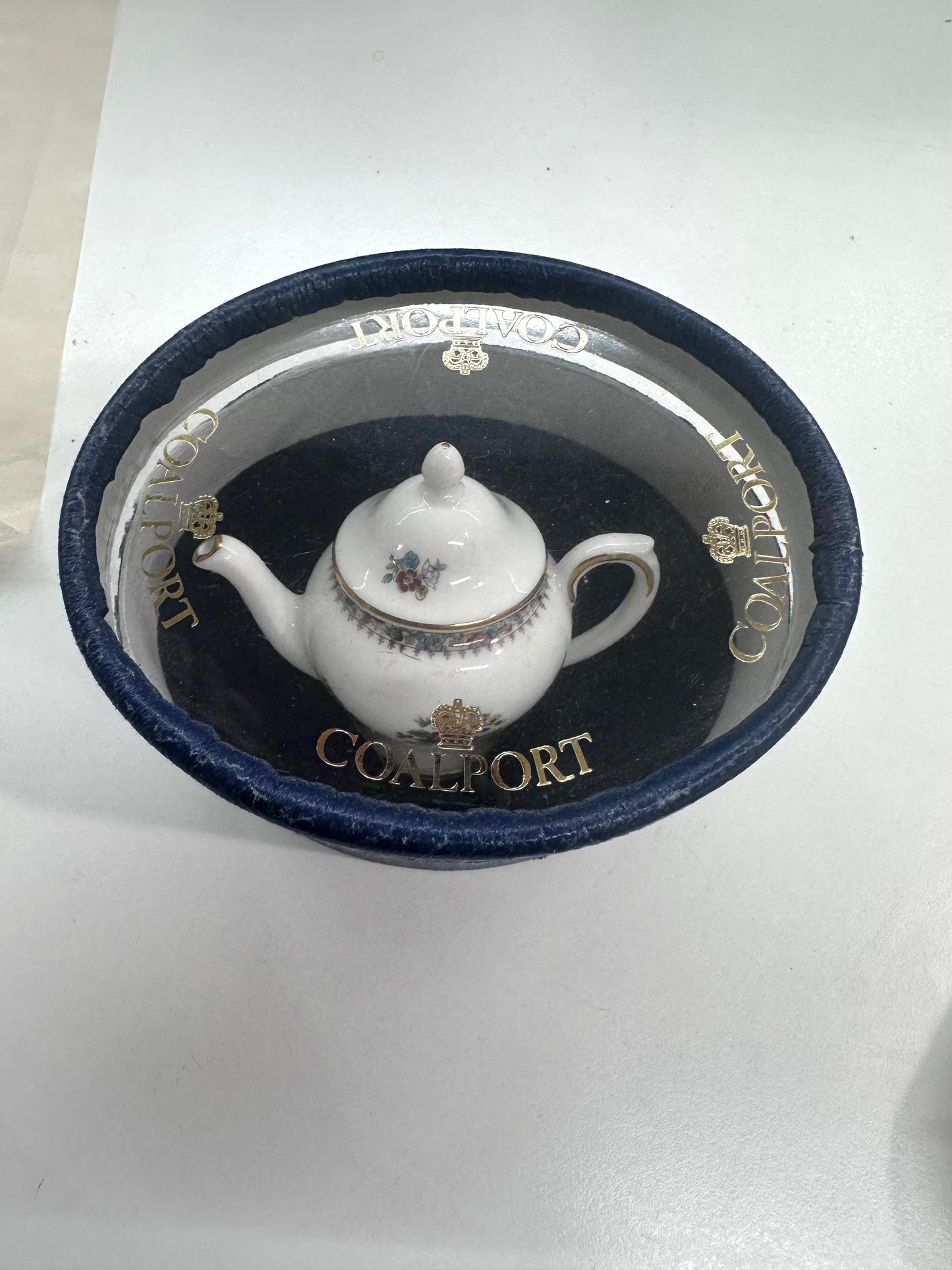 Coalport Ming Rose Mini Teapot with original box