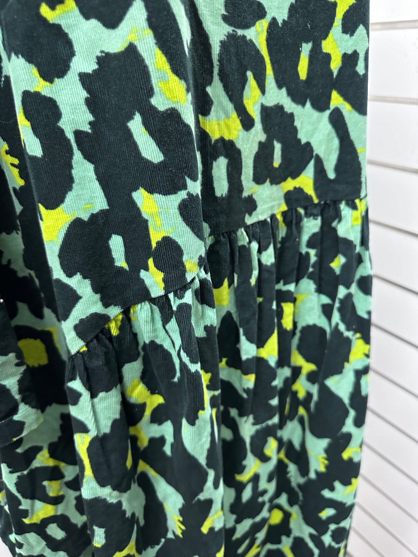 Gorman Green Black Pinwheel Cord Dress