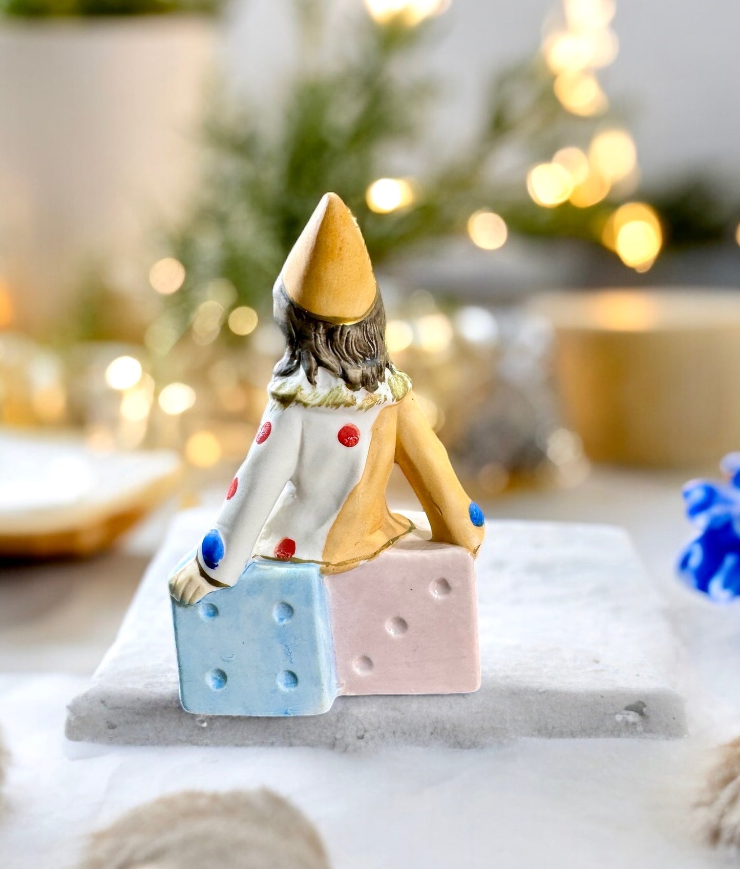 Vintage Clown Child Figurine