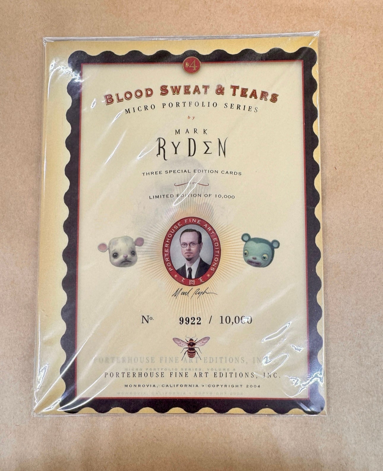 Framed Mark Ryden Blood Sweat & Tears Micro Portfolio Limited Edition Print Set 2004