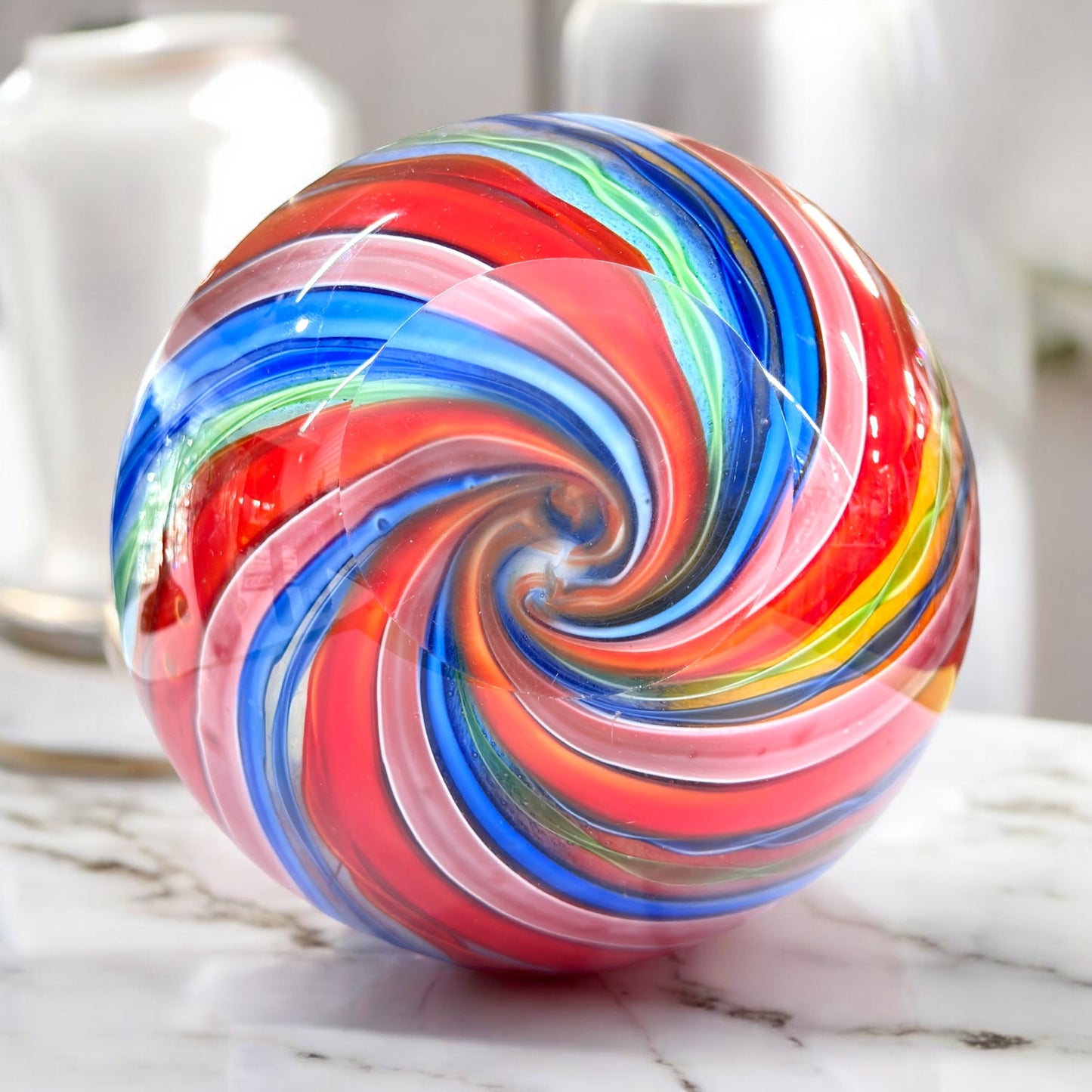 Multicoloured Art Glass Vase