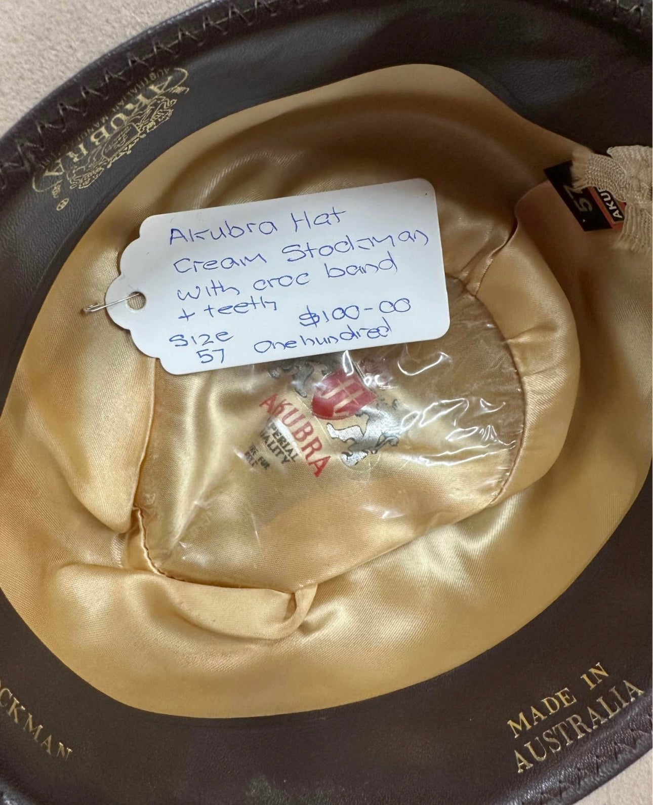 Akubra Hat , size 57