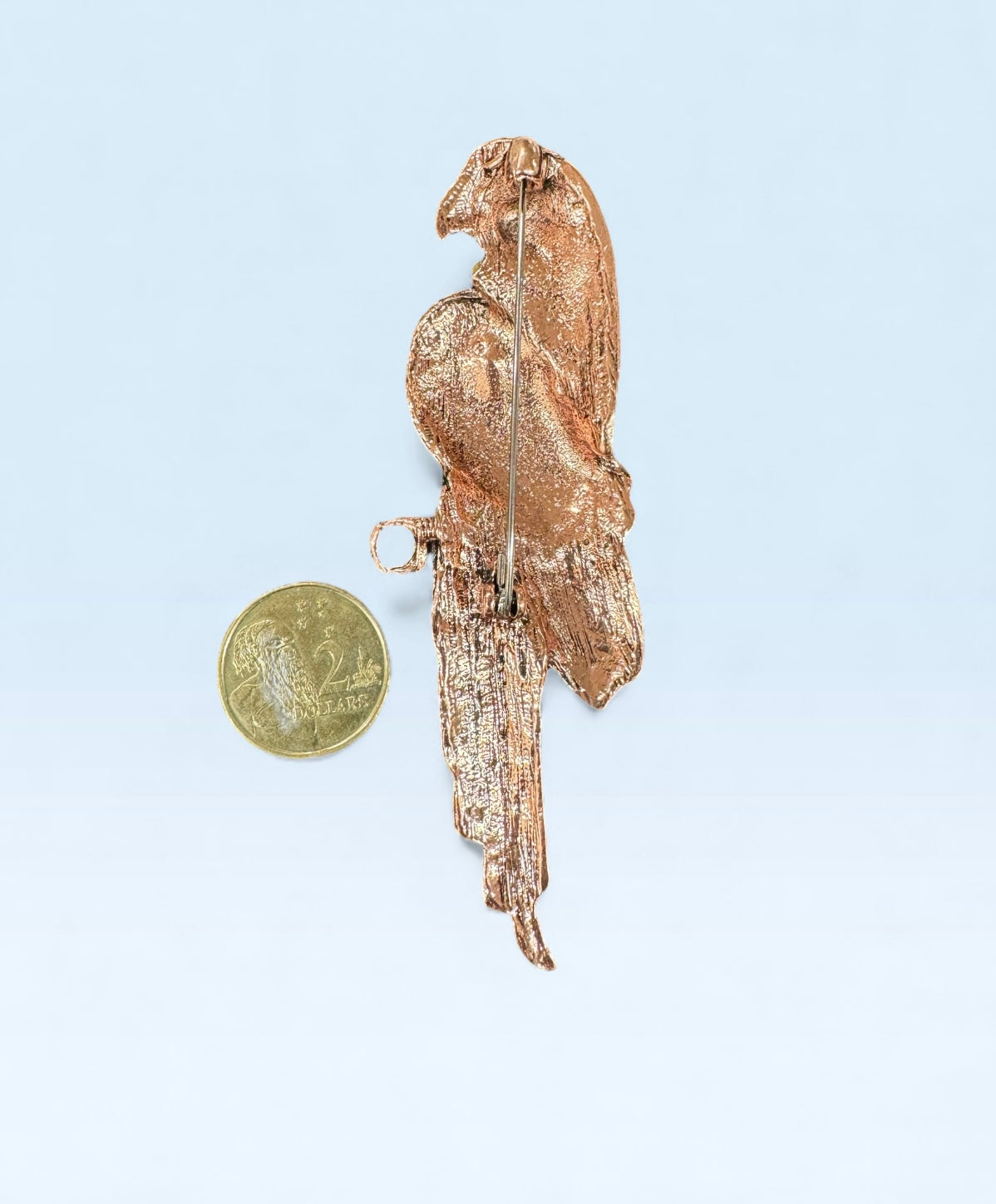 Rhinestone Parrot Statement Brooch – Rainbow Crystal Bird Pin