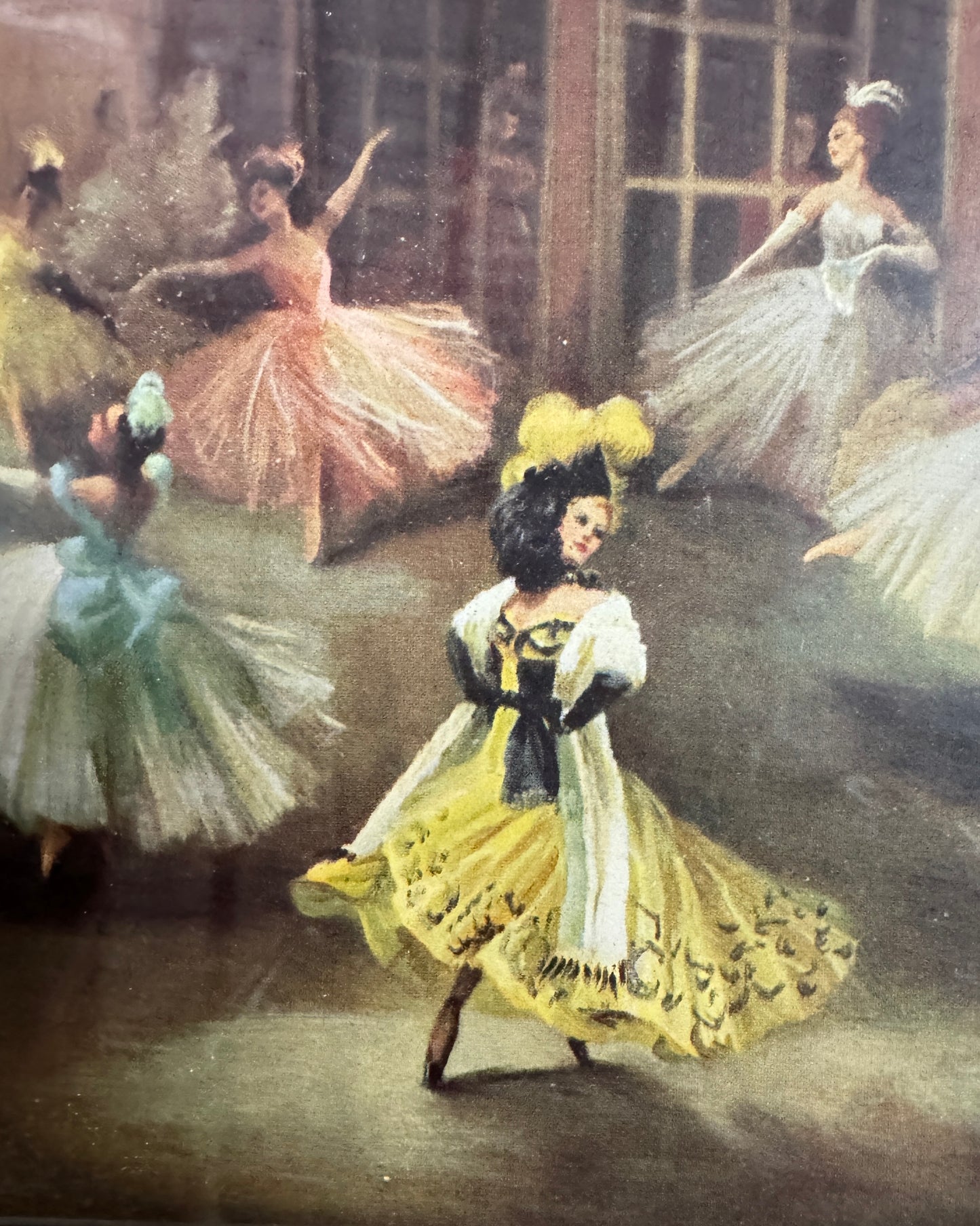 Merry Widow Dance by Carlotta Edwards MCM 1950/60s Print