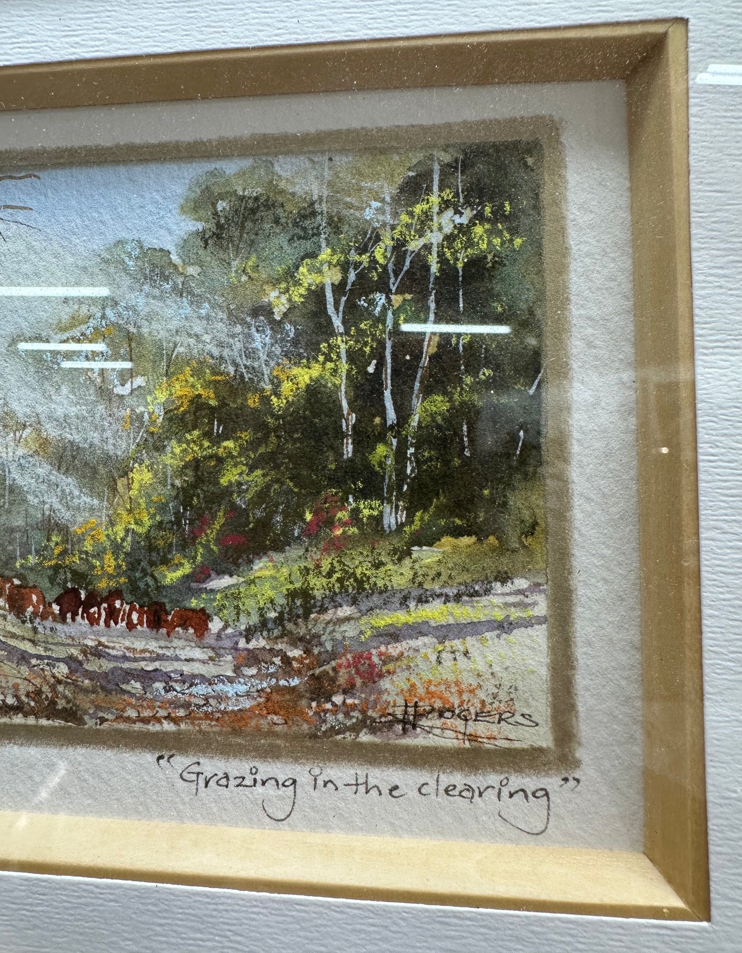 Signed watercolor painting by LORRAINE ROGERS
