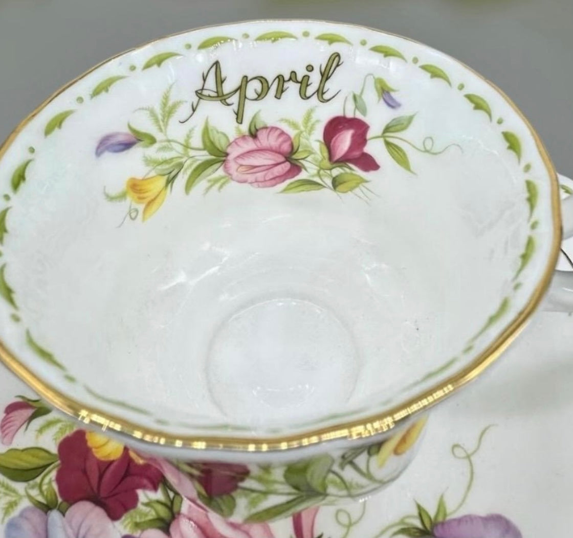 Royal Albert Flower of the Month Trio, Bread Plate