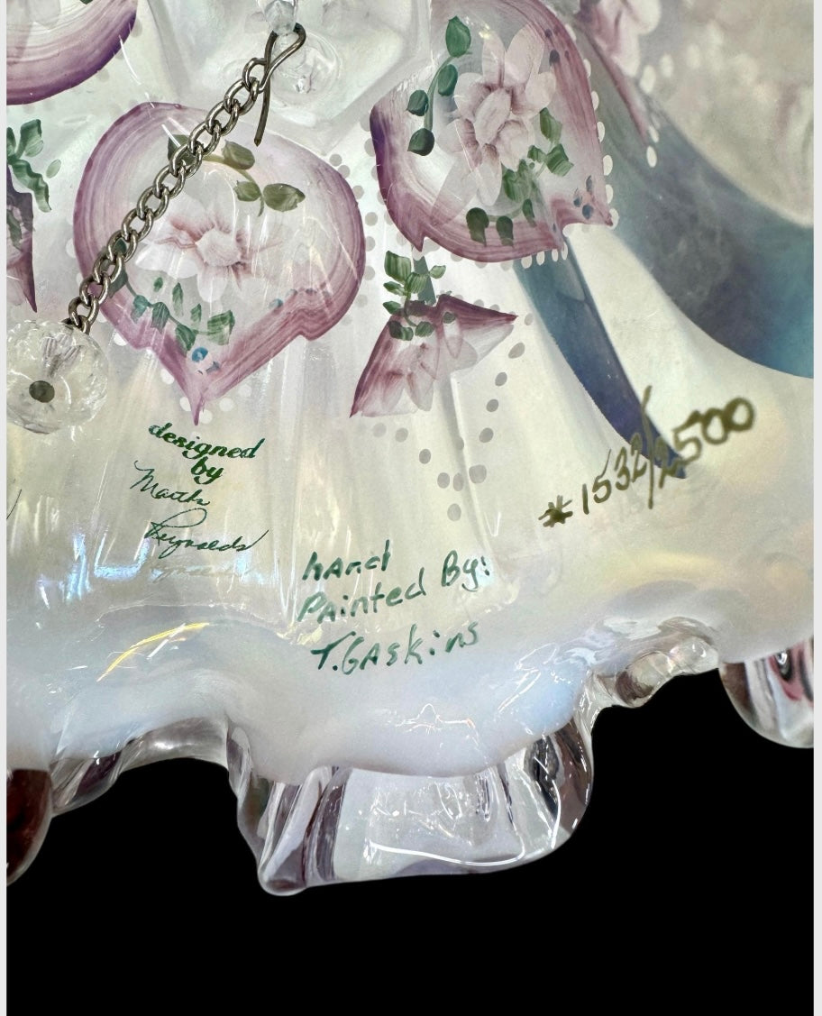 Fenton Glass Bell with Handpainted