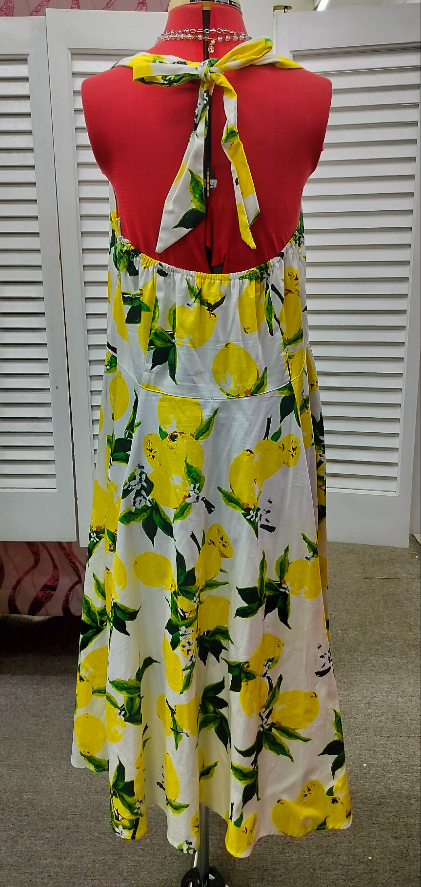 Hearts + Roses ,Lemons hatter neds cotton dress, size-14