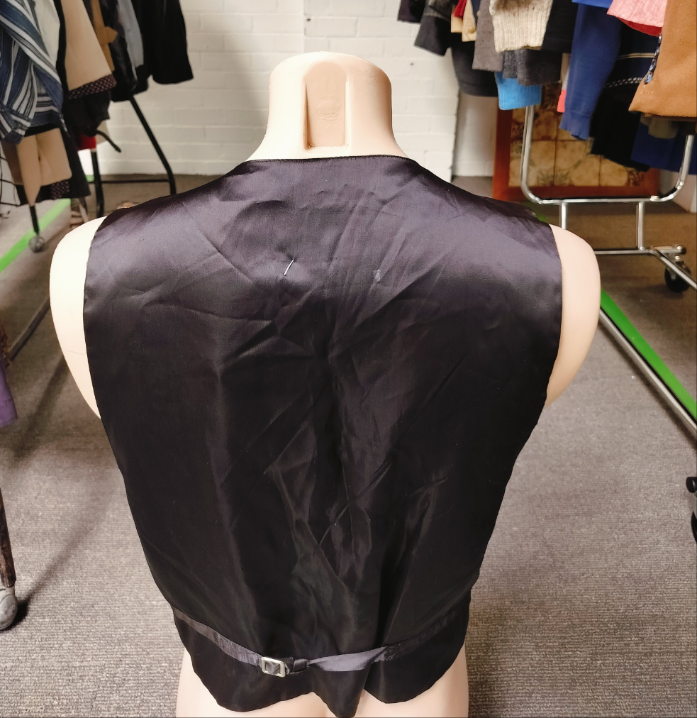 SOLD - Golden Brown suede vest, 'mark Anthony label'. Size- M