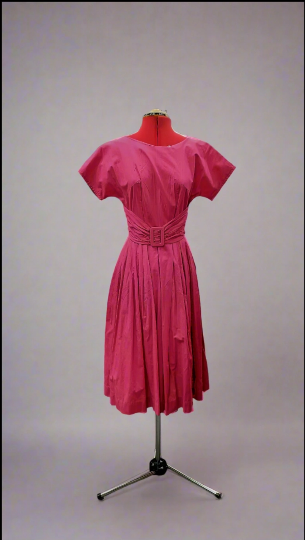 Lazy Bones Pink cotton label vintage, 1950's style. Size-xs