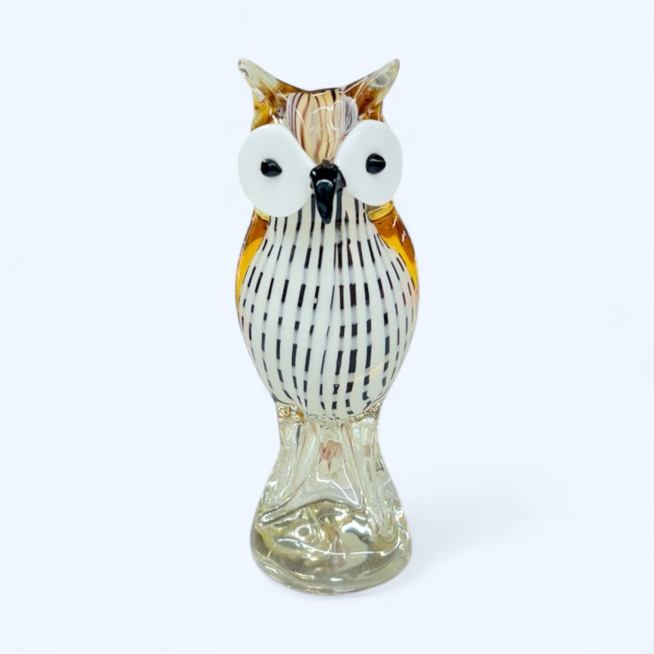 Art glass owl,home decor,hand made