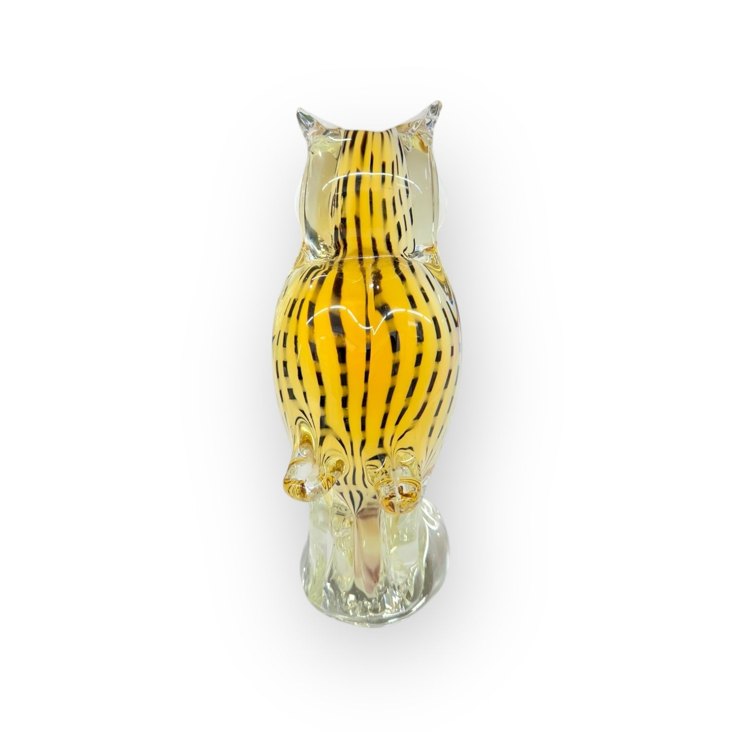 Art glass owl,home decor,hand made