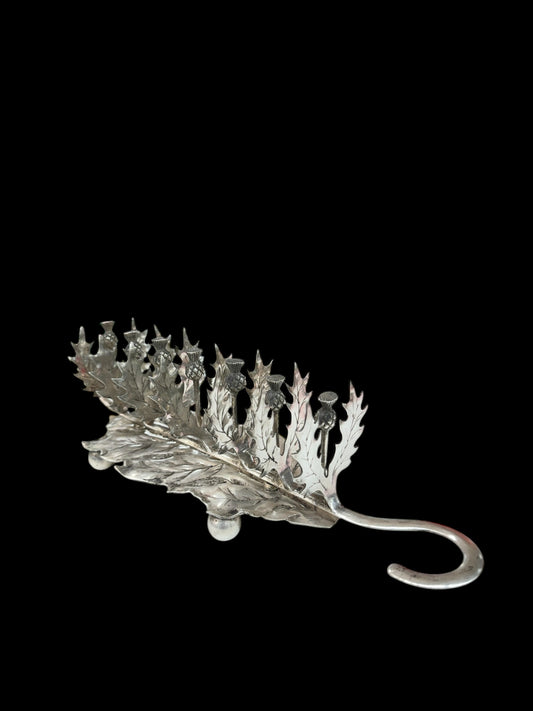 Antique Stewart Dawson & Co EPNS Scotch Thistle Toast Rack