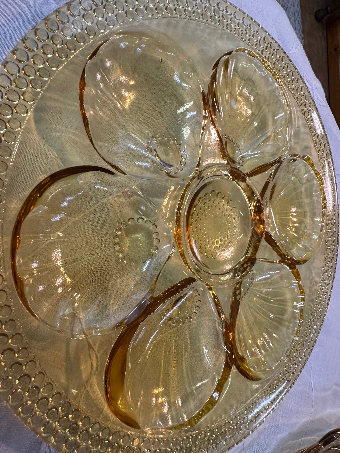 Amber Clam shell shape Plate