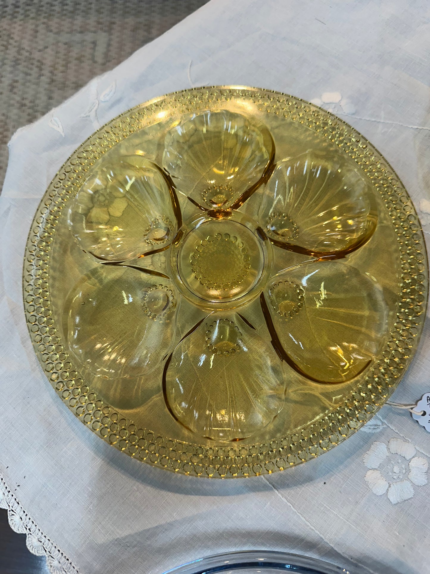 Amber Clam shell shape Plate