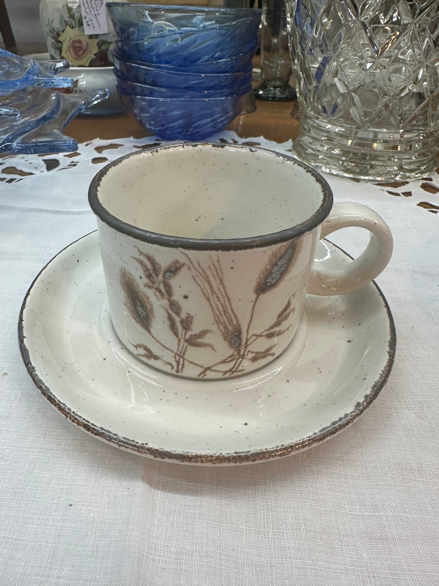 Set of 6 Midwinter Wedgwood Oats Cup and Sauce