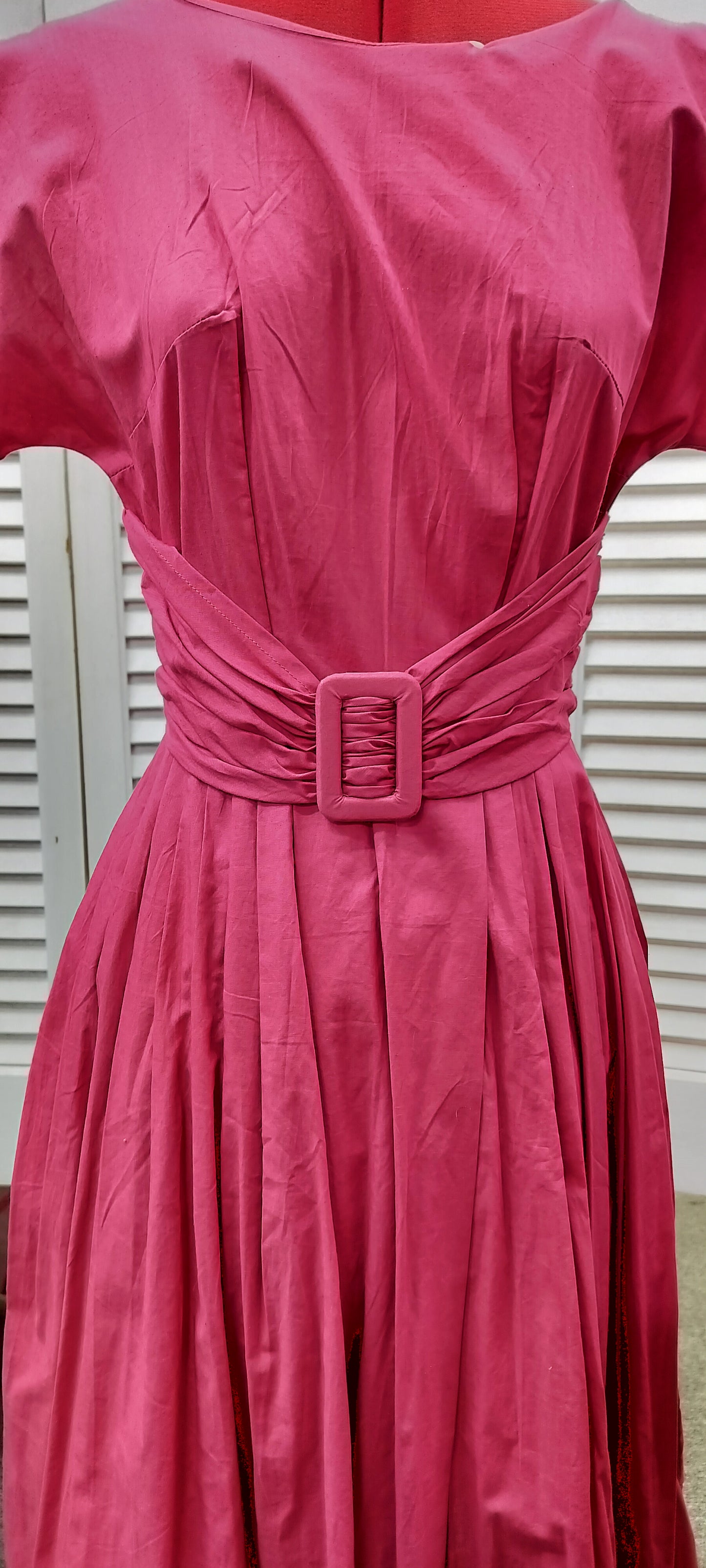 Lazy Bones Pink cotton label vintage, 1950's style. Size-xs